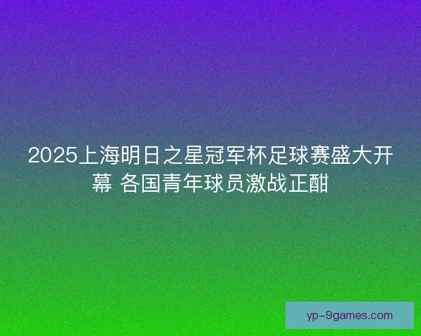 2025上海明日之星冠军杯足球赛盛大开幕 各国青年球员激战正酣